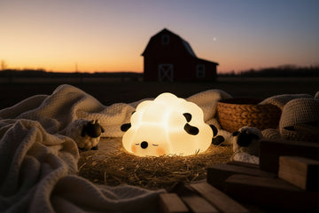 HuggNest™ Cute Silicone Night Light Sheep - Gentle Glow with Cozy Charm 🐑