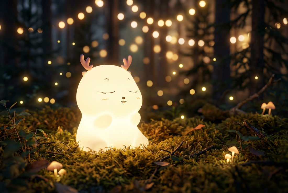 HuggNest™ Little Deer Squishy Night Light - Gentle Glow with Forest Charm 🦌