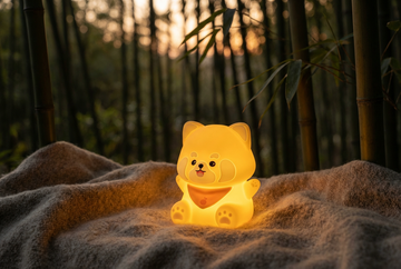 NEW HuggNest™ Red Panda Squishy Night Light - Gentle Glow with Bamboo Forest Charm ฅ՞•ﻌ•՞ฅ