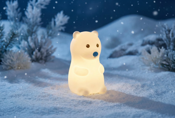 HuggNest™ Cute Polar Bear Squishy Night Light - Gentle Glow with Arctic Cuteness🐻‍❄️