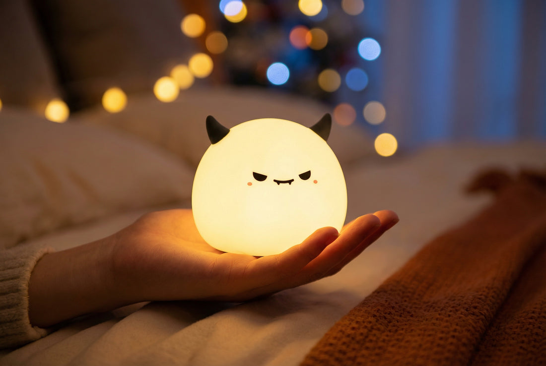 HuggNest™ Cute Little Devil Silicone Night Light - Gentle Glow with Playful Mischief😈