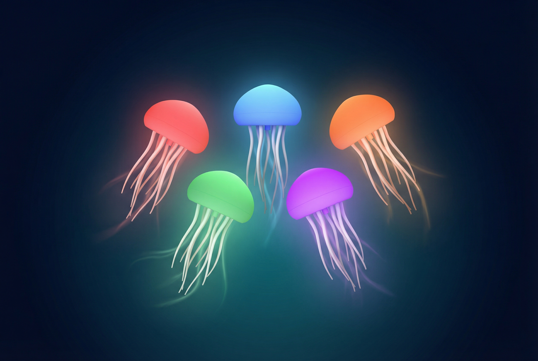 Jellyfish Realistic Night Light - Living Ocean Glow for Calm & Wonder🪼
