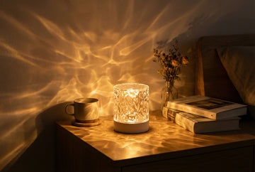 Crystal Water Ripple Projector Night Light - Calm Wave of Light for Cozy Evenings💧