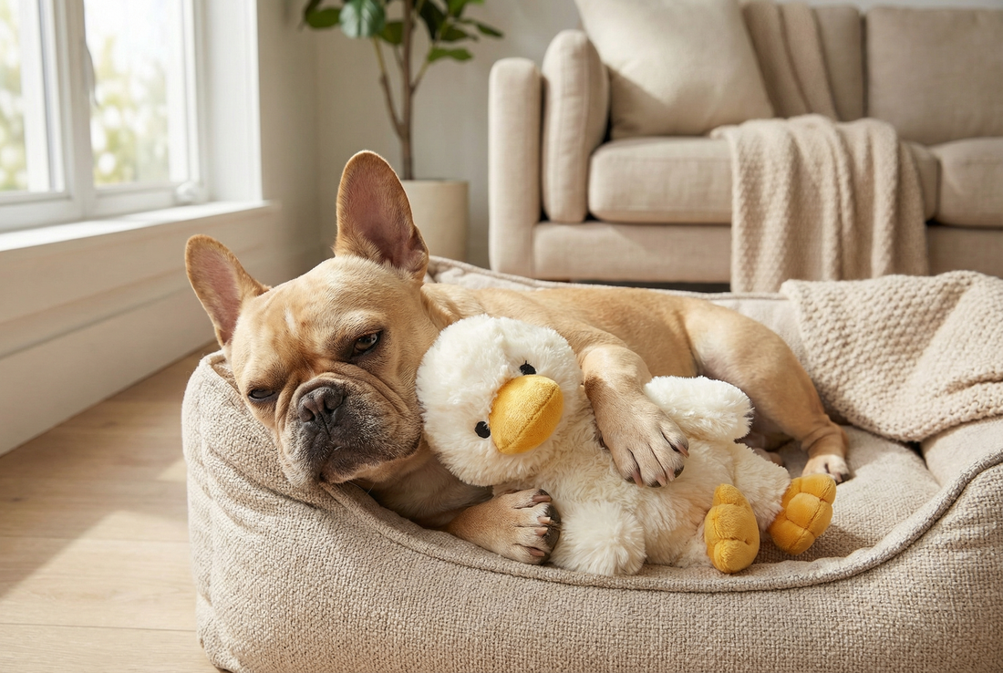 Soft Plush Duck Dog Toy – Gentle Bite & Comfort Companion🦆