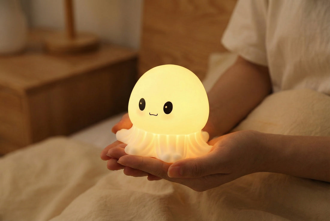 HuggNest™ Cute Octopus Squishy Night Light - Gentle Glow with Playful Charm🐙