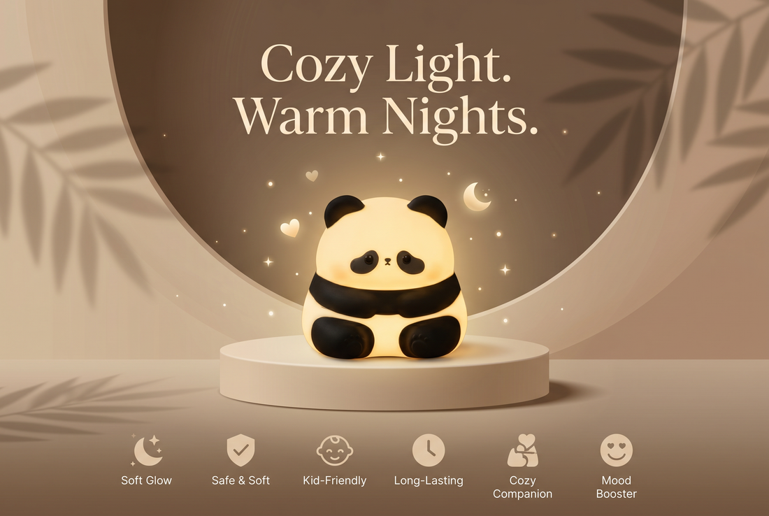 HuggNest™ Cute Panda Squishy Night Light🐼